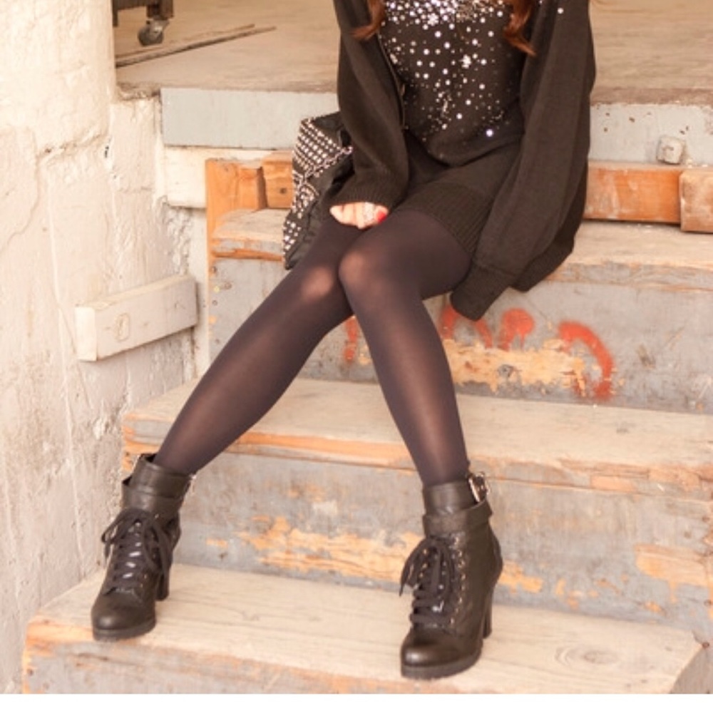 🗡👁Lace up black Brooklyn booties kelsi dagger